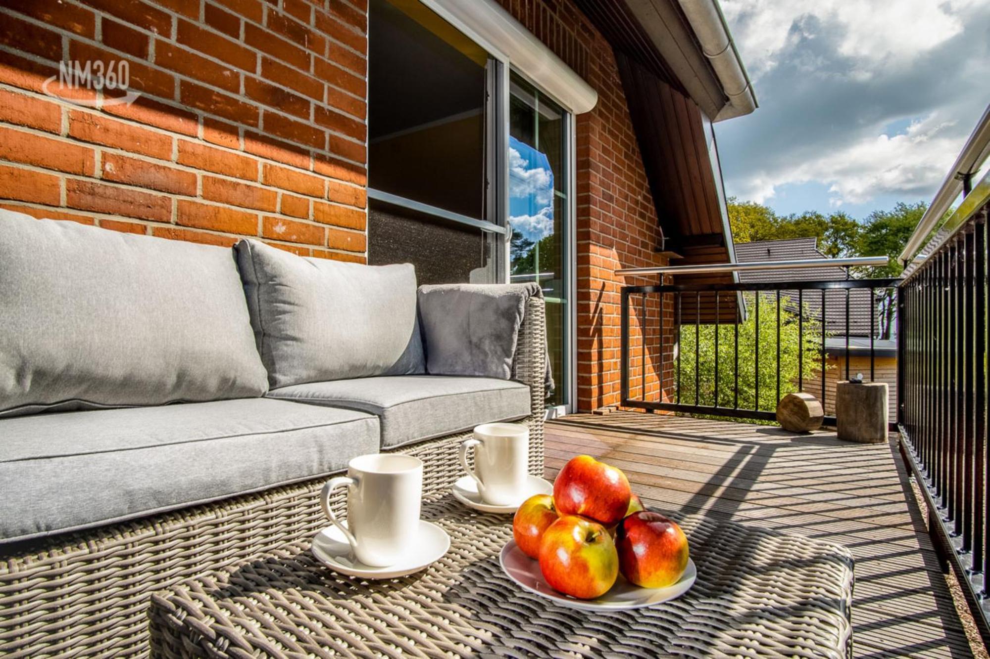 Traumhaftes Appartement Mit Balkon - Odins Blick Wohnung 6 - Mit Privatstrand, Sauna Lobbe Exteriör bild