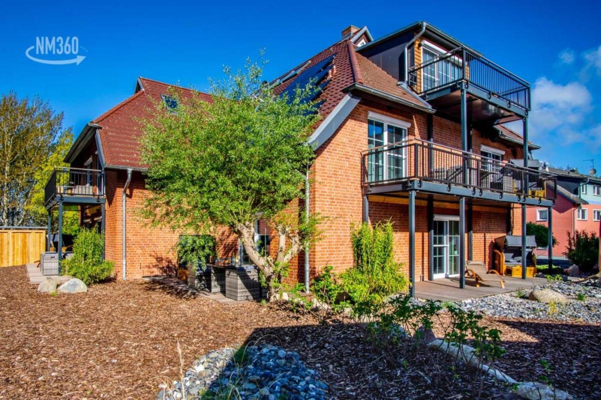 Traumhaftes Appartement Mit Balkon - Odins Blick Wohnung 6 - Mit Privatstrand, Sauna Lobbe Exteriör bild