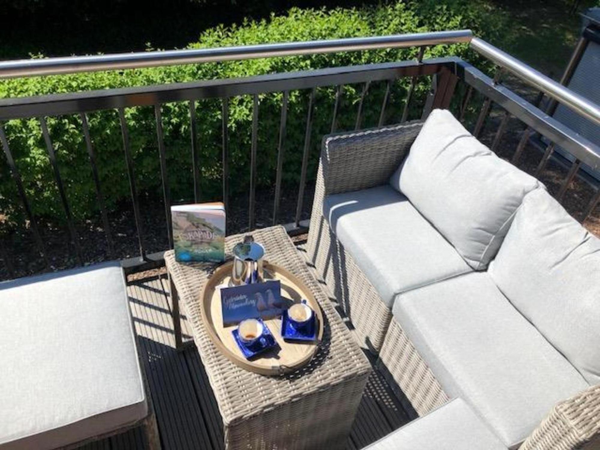 Traumhaftes Appartement Mit Balkon - Odins Blick Wohnung 6 - Mit Privatstrand, Sauna Lobbe Exteriör bild